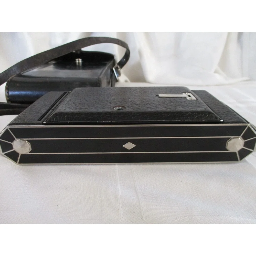 30's Kodak No 2 Diodak Six-16 Octagonal Art Deco Folding Camera With Case